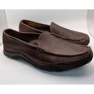 Allen Edmonds Boulder Venetian Driving Moccasin Size 9.5D Brown Leather Loafers
